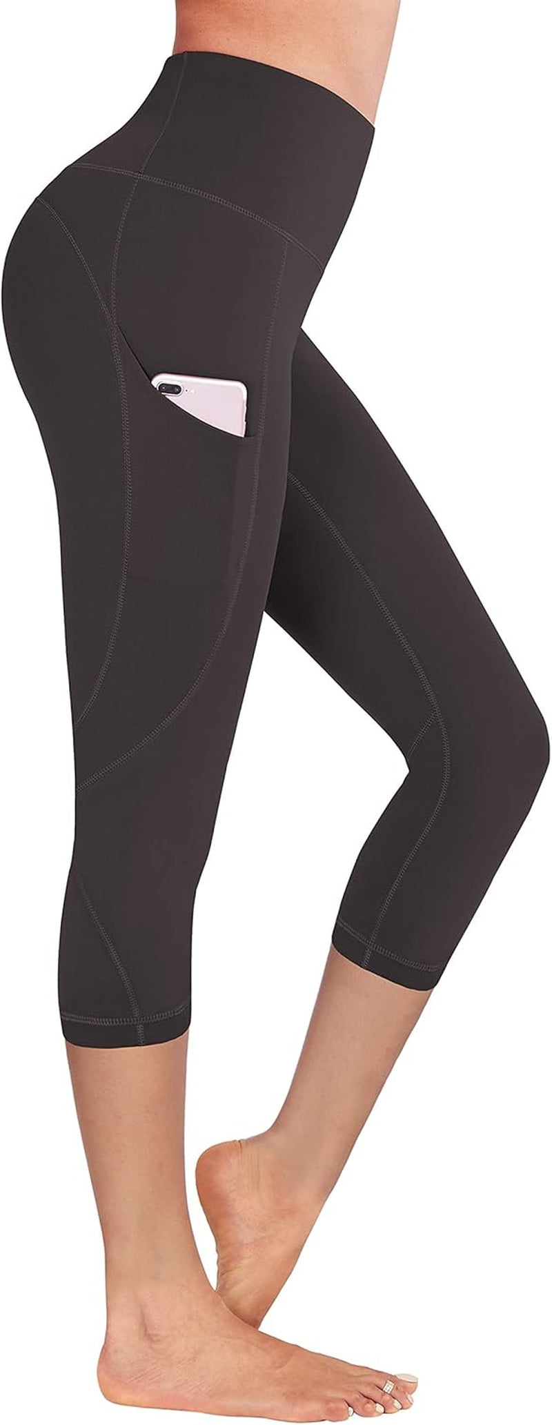 High Waist Yoga Pants, Yoga Pants with Pockets for Women Tummy Control 4 Ways Stretch Leggings