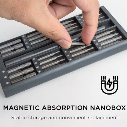 25-in-1 Magnetic Precision Screwdriver Set - Ultimate Mini Tools Kit for Mobile Phone & PC Repair with Torx & Hex Bits
