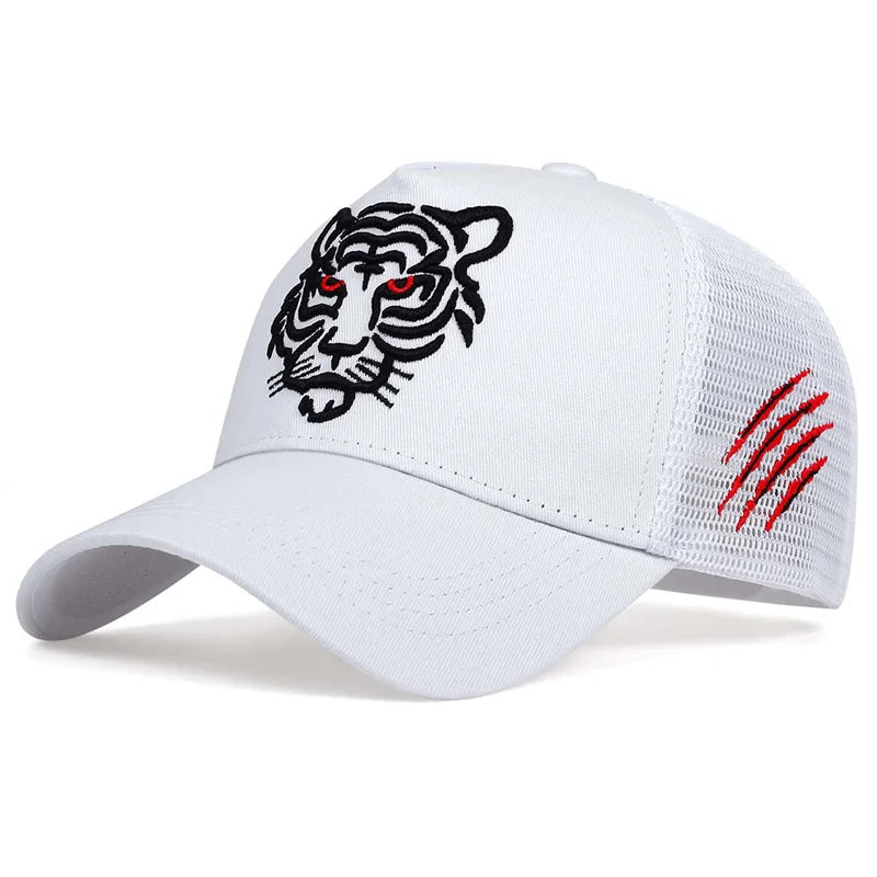 Tiger Embroidery Baseball Cap Men Women Hip Hop Hat Summer Leisure Trucker Caps Unisex Snapback Hats Gorras