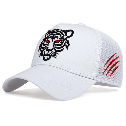 Tiger Embroidery Baseball Cap Men Women Hip Hop Hat Summer Leisure Trucker Caps Unisex Snapback Hats Gorras