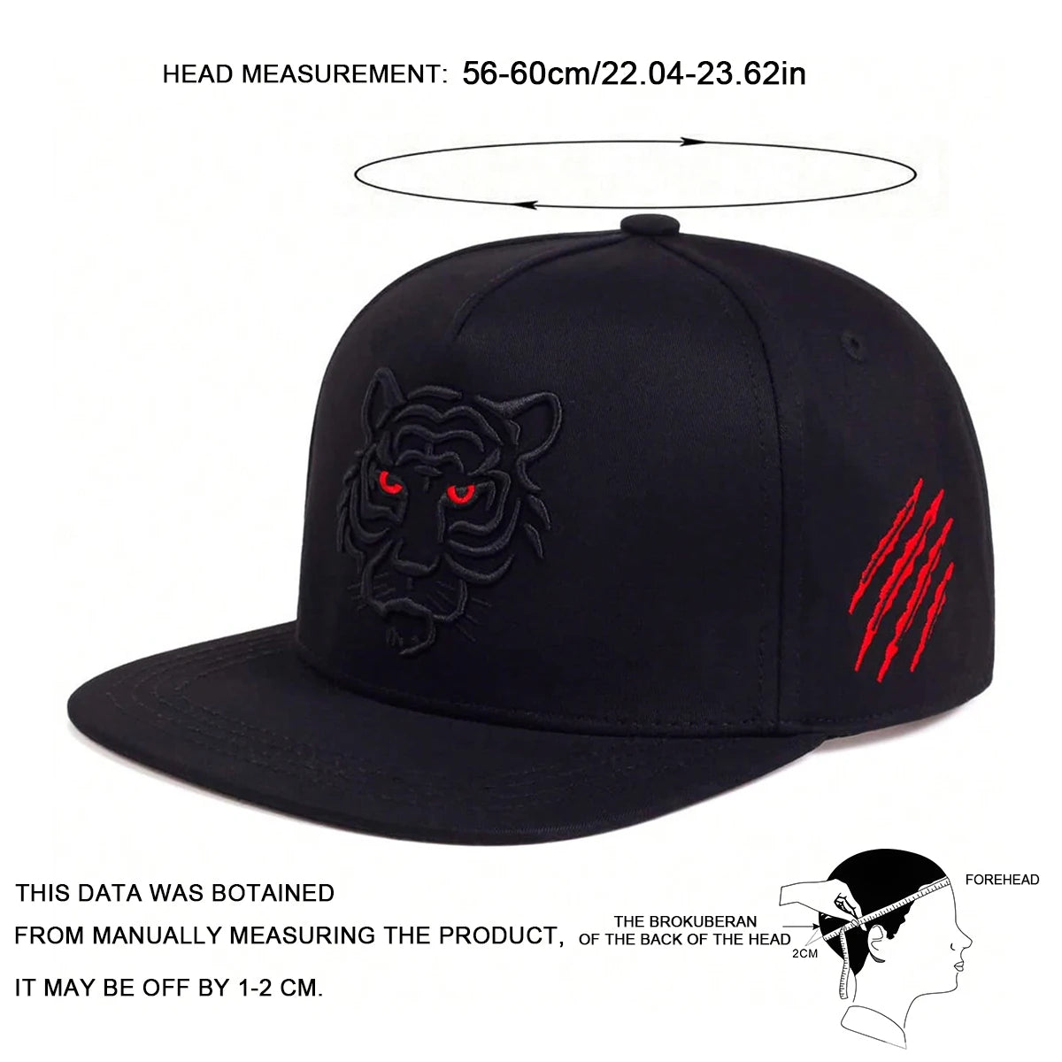 Cotton Black Tiger Embroidery Baseball Cap Men Women Snapback Hats Summer Leisure Trucker Caps Unisex Hip Hop Hats Gorras