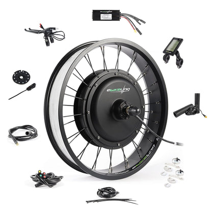 Ebike Conversion Kit 48V 1200W, Front Wheel 20" Fat Electric Bike Conversion Kit, Add on Electric Bike Kit, High Performance, Waterproof for Easy Installation, Efficient Commuting Solution