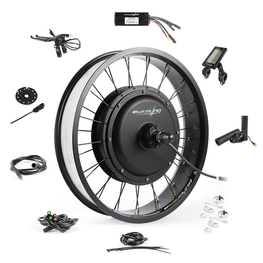 Ebike Conversion Kit 48V 1200W, Front Wheel 20" Fat Electric Bike Conversion Kit, Add on Electric Bike Kit, High Performance, Waterproof for Easy Installation, Efficient Commuting Solution