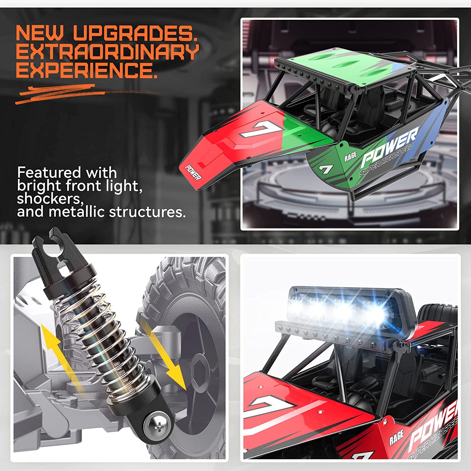 TB141 Remote Control Cars - 1:14 Scale RC Vehicles for Boys Ages 4-7 with Dual Rechargeable Batteries