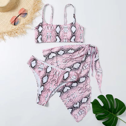 Sexy Marble Print Bikini 2021 Women Push up Bra Underwire 3 Piece Swimsuit Brazilian Beach Bathing Suit Swimwear Swimming Suits