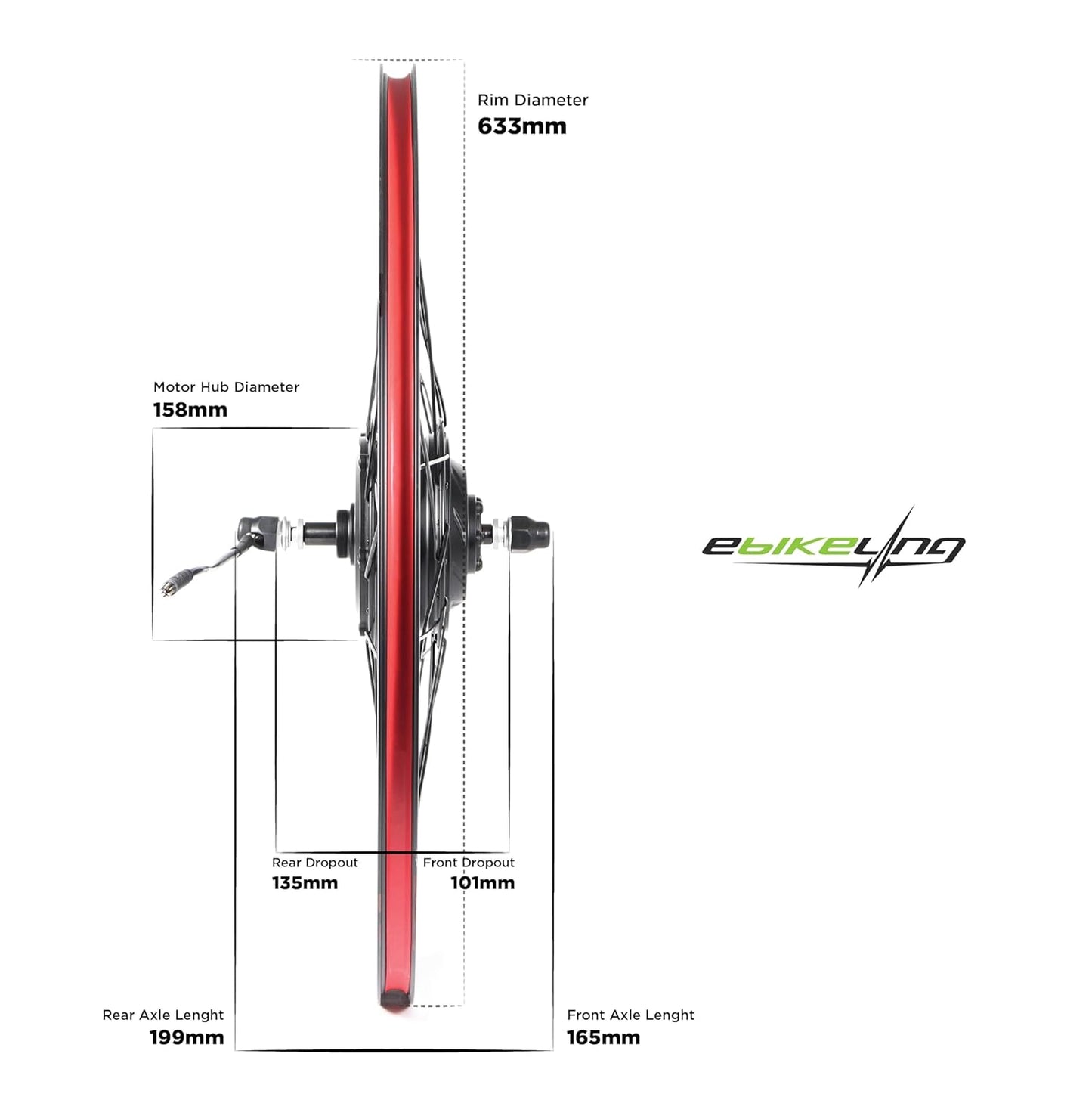 36V 700C Front 500 Watt Ebike Conversion Kit, Electric Bike Conversion Kit with Waterproof Components, Add on Electric Bike Kit for Effortless Cycling, High Performance, Durable and Reliable