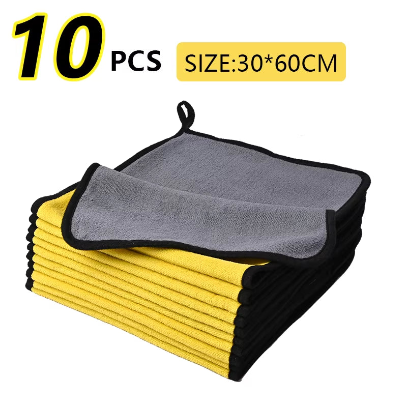 Premium Microfiber Towel for Automotive Cleaning and Detailing