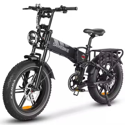 Ebike Hot RS-A02 Model 1200W48V Adult Mountain Electric Bicycle 14AH Battery 20-Inch 2 Tire Folding Electric Bicycle All-Terrain