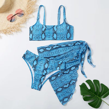 Sexy Marble Print Bikini 2021 Women Push up Bra Underwire 3 Piece Swimsuit Brazilian Beach Bathing Suit Swimwear Swimming Suits