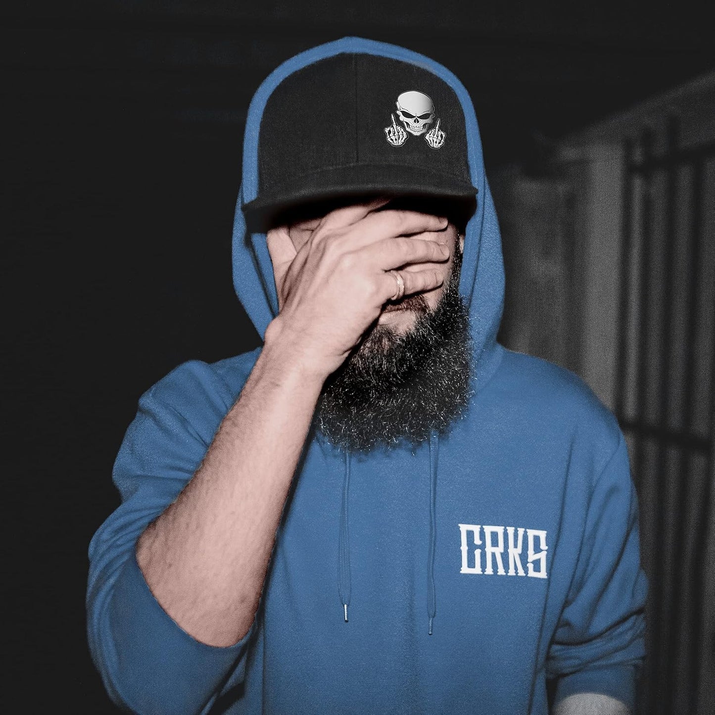 Snapback Hats for Mens Skull Hat Flat Bill Gorras Planas Para Hombres Black Snap