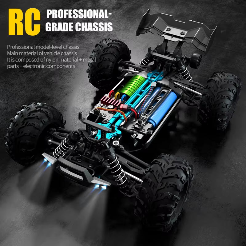 16102PRO Brushless 4WD RC Cars for Adults，1:16 Fast RC Cars with 70KM/H High-Speed Remote Control Car, All Terrain Off-Road Truc