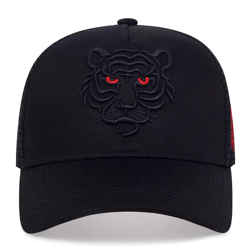 Tiger Embroidery Baseball Cap Men Women Hip Hop Hat Summer Leisure Trucker Caps Unisex Snapback Hats Gorras