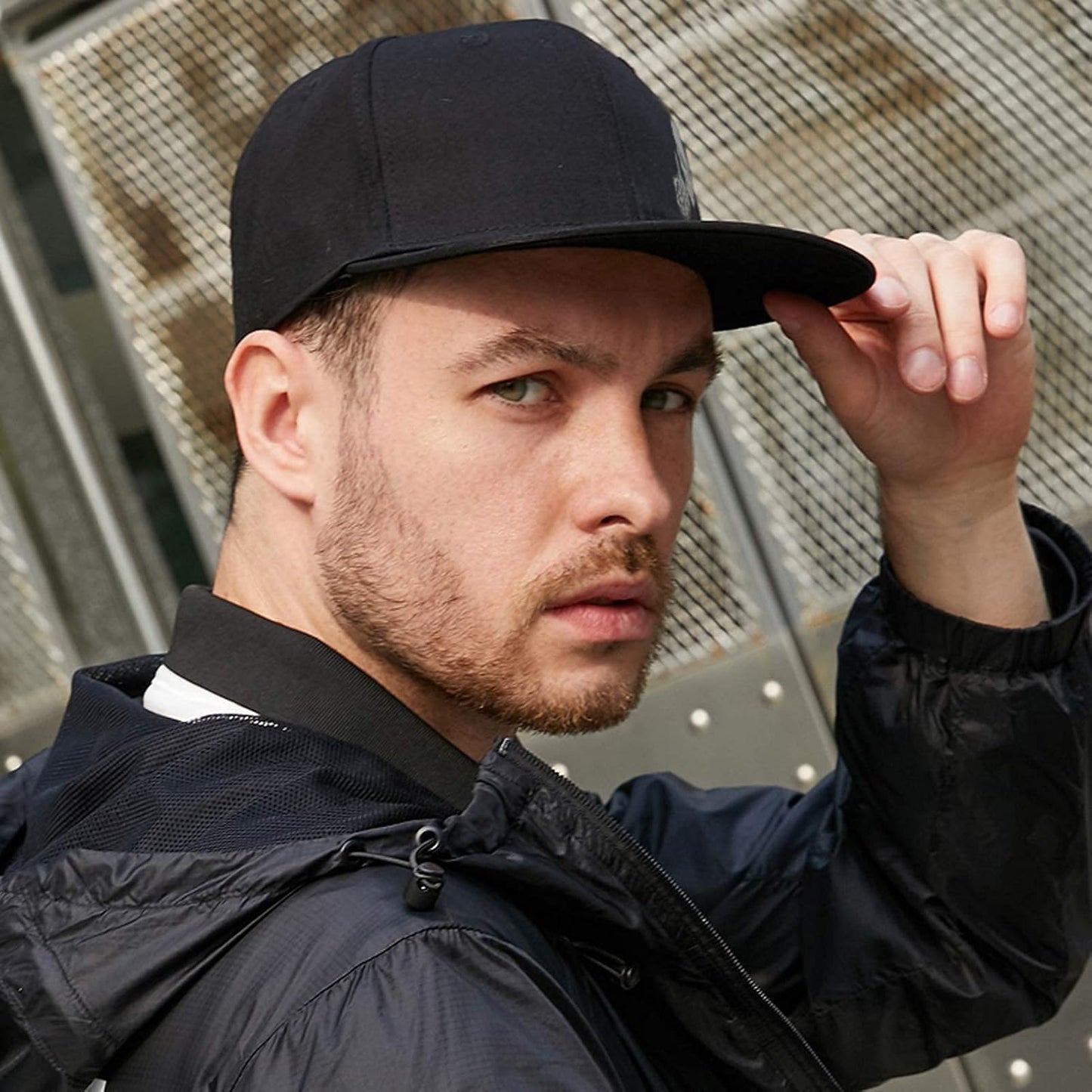 Snapback Hats for Mens Skull Hat Flat Bill Gorras Planas Para Hombres Black Snap